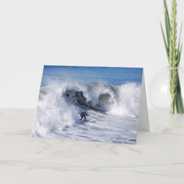 Tarjeta de felicitación para surfistas de Californ (Anverso)