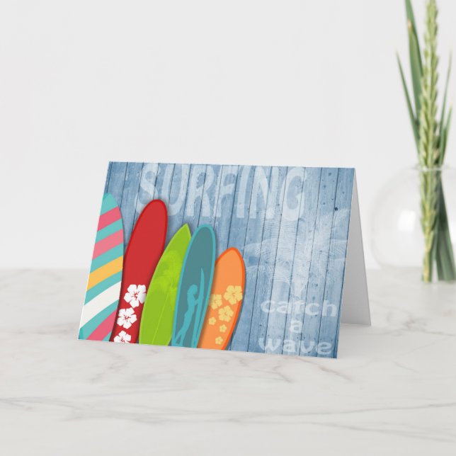 Tarjeta de felicitación para tablas de surf (Anverso)