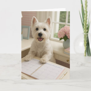 Tarjeta de Felicitación para Terrier West Highland
