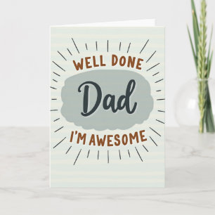 Tarjeta de Felicitación para un Padre Increíble Bi