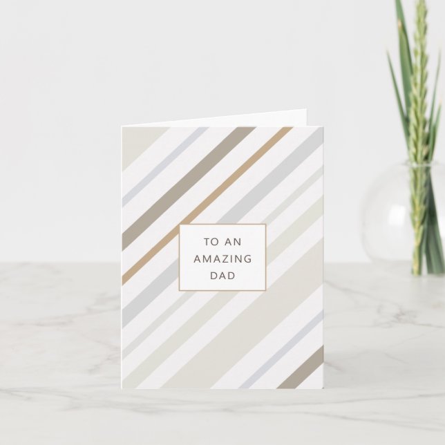 Tarjeta de felicitación PARA UN PAPÁ INCREÍBLE (Anverso)