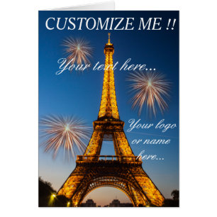 Tarjeta de felicitación París - Torre Eiffel #1