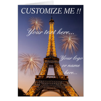 Tarjeta de felicitación París - Torre Eiffel #2