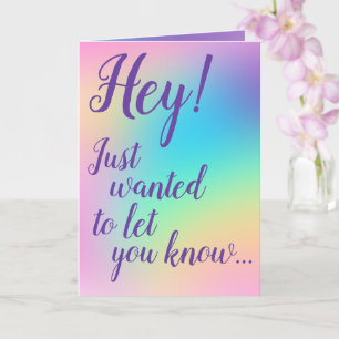 Tarjeta de felicitación Pastel Rainbow Compliment