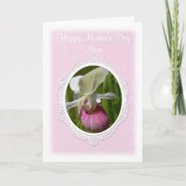 Tarjeta de felicitación Pastel Rosa Lady Slipper
