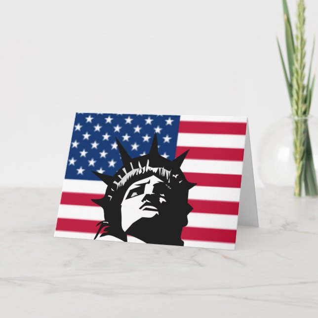 Tarjeta de felicitación patriótica (Anverso)