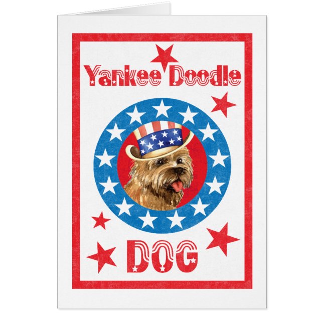Tarjeta de felicitación Patriótica Cairn Terrier (Frente)