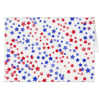 Tarjeta de felicitación patriótica de las