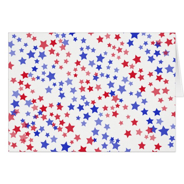 Tarjeta de felicitación patriótica de las (Anverso (Horizontal))