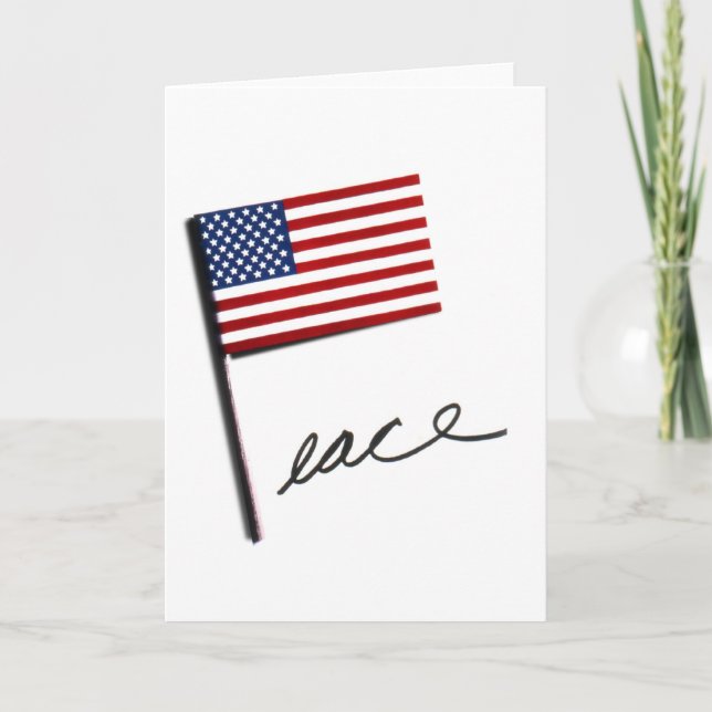 Tarjeta de felicitación "Peace" (Anverso)