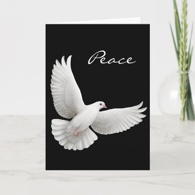 Tarjeta de felicitación Peace Dove (Anverso)