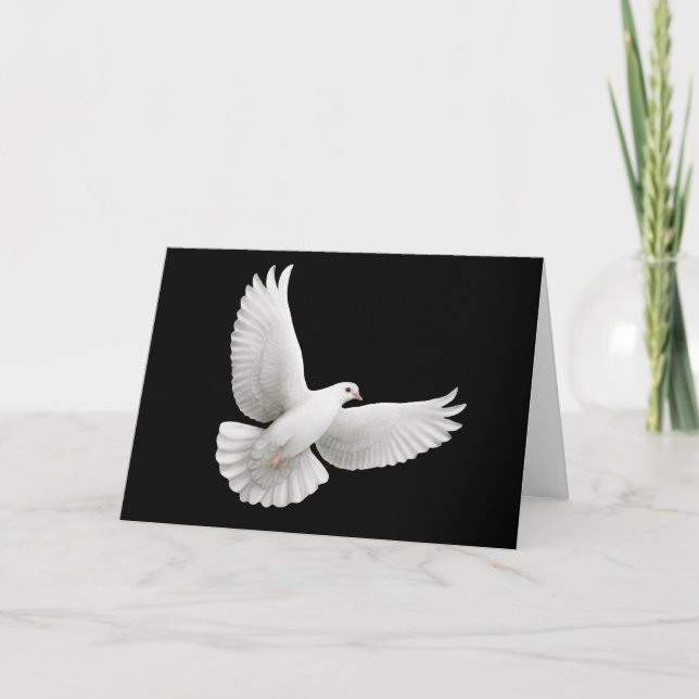 Tarjeta de felicitación Peace Dove (Anverso)