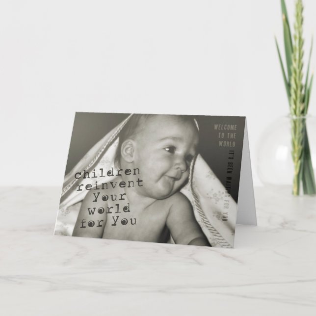 Tarjeta de felicitación PEEK-A-BOO (Anverso)