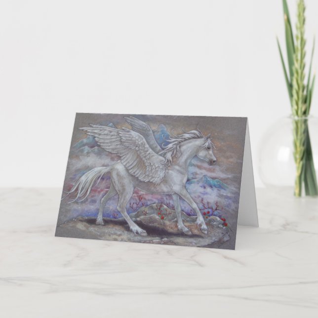 Tarjeta de felicitación - Pegasus (Anverso)