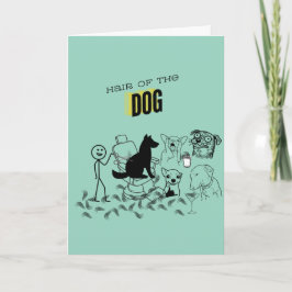 Tarjeta de Felicitación Pelo de Perro