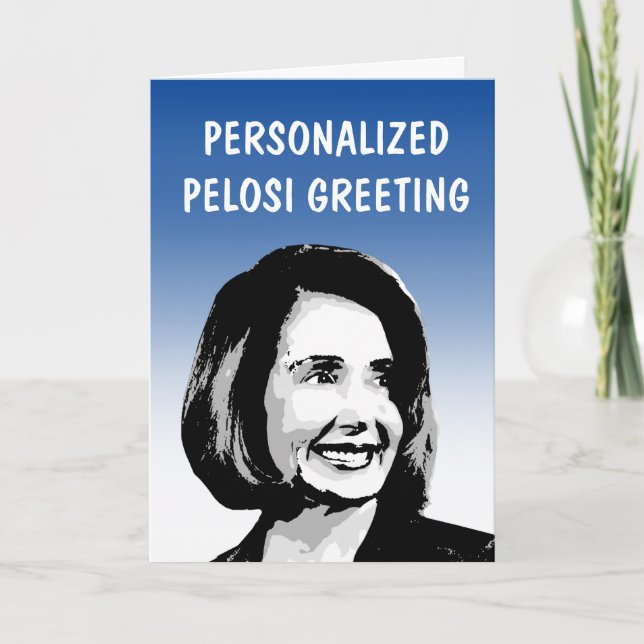Tarjeta de felicitación Pelosi personalizada (Anverso)