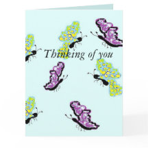 Tarjeta de felicitación/Pensamiento de usted