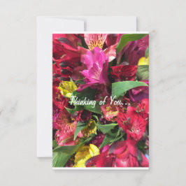 Tarjeta de felicitación "Pensando en ti"