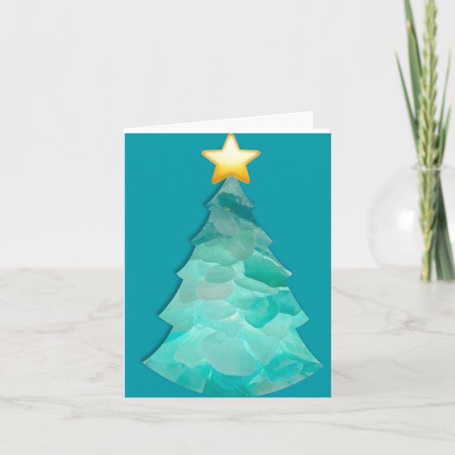 Tarjeta de felicitación pequeña doblada de 4" x 5. (Anverso)