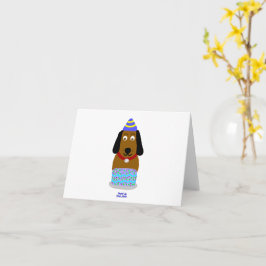 Tarjeta de felicitación pequeña para la presentaci