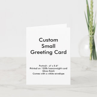 Tarjeta de felicitación pequeña personalizado - Re