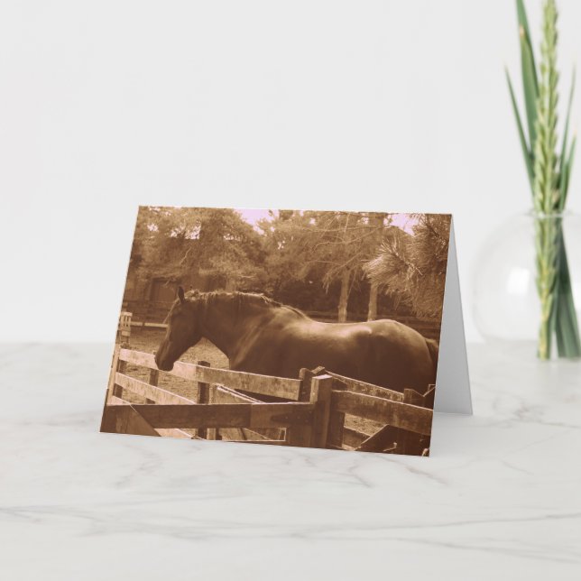 Tarjeta de felicitación Percheron (Anverso)