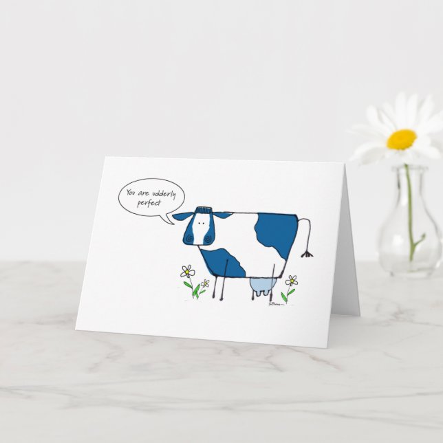 Tarjeta de felicitación "Perfecta Para El Anciano" (Planta pequeña)