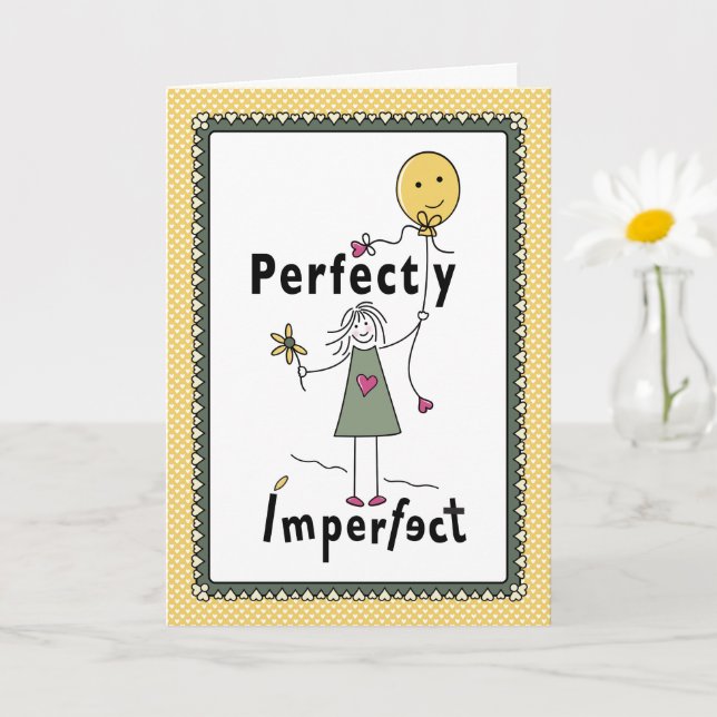 Tarjeta de felicitación Perfectamente Imperfecta 1 (Planta pequeña)
