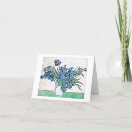 TARJETA DE FELICITACIÓN PERSONALIZABLE "IRISES" DE
