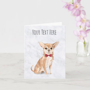 Tarjeta de felicitación personalizada Chihuahua