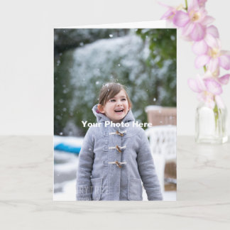 Tarjeta de Felicitación Personalizada con Foto