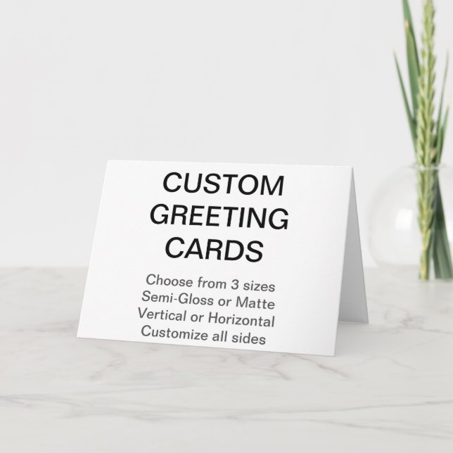 Tarjeta de Felicitación Personalizada con Foto de  (Anverso)