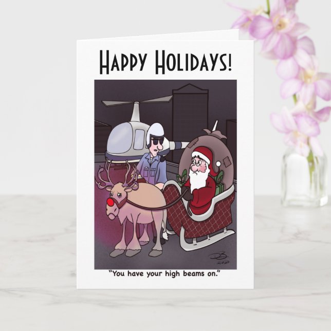 Tarjeta de felicitación personalizada con luces la (Orquídea)