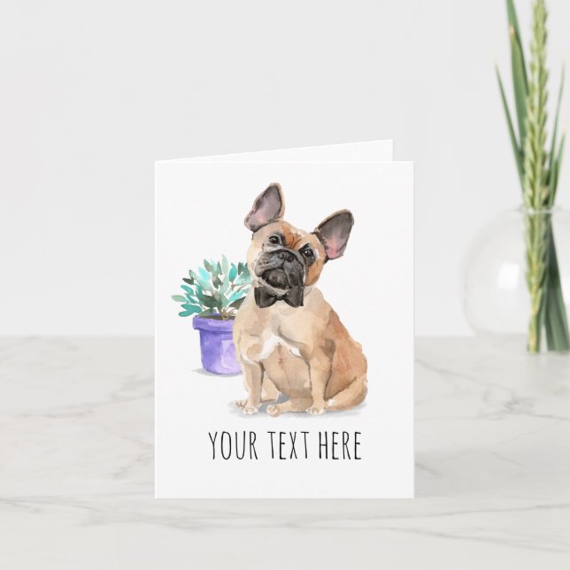 Tarjeta de felicitación personalizada con texto pa (Anverso)