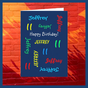 Tarjeta de felicitación personalizada Cualquier no