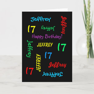 Tarjeta de felicitación personalizada, cumpleaños