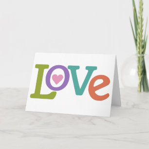Tarjeta de felicitación personalizada de Amor Colo