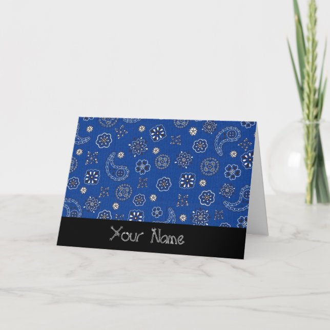Tarjeta de felicitación personalizada de Blue Band (Anverso)