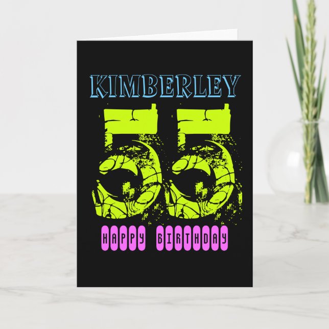 Tarjeta de felicitación personalizada de cumpleaño (Anverso)