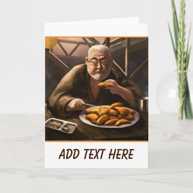 Tarjeta de felicitación personalizada de embutidos (Anverso)