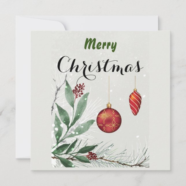 Tarjeta de felicitación personalizada de Feliz Nav (Anverso)