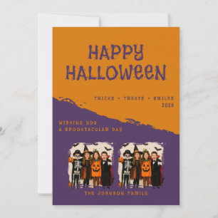 Tarjeta de felicitación personalizada de Halloween