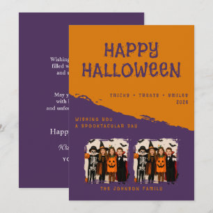 Tarjeta de felicitación personalizada de Halloween