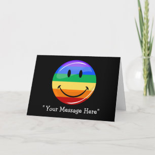 Tarjeta de felicitación personalizada de la bander