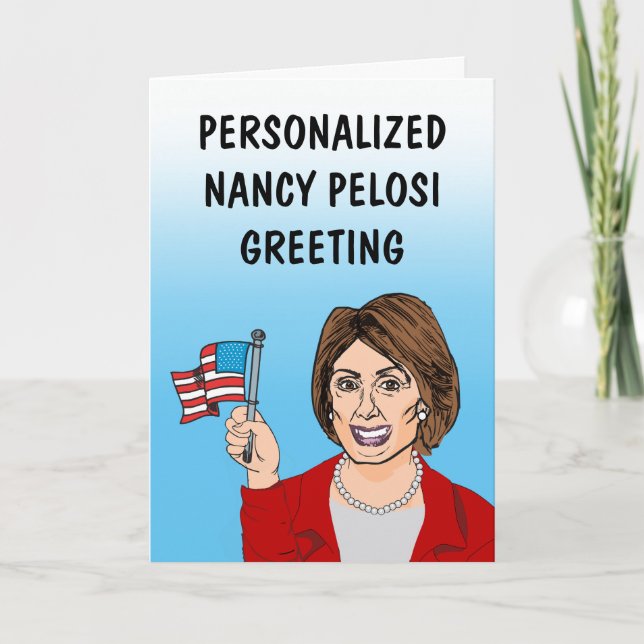 Tarjeta de felicitación personalizada de Nancy Pel (Anverso)