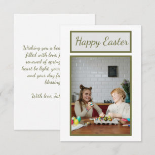 Tarjeta de felicitación personalizada de Pascua - 