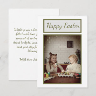 Tarjeta de felicitación personalizada de Pascua - 