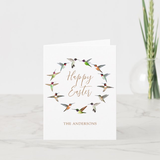 Tarjeta de felicitación personalizada de Pascua fe (Anverso)