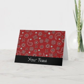 Tarjeta de felicitación personalizada de Red Banda
