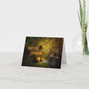 Tarjeta de felicitación personalizada de samhain